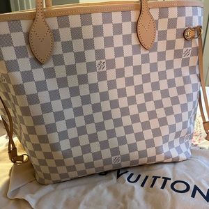 LV Azur Neverfull MM